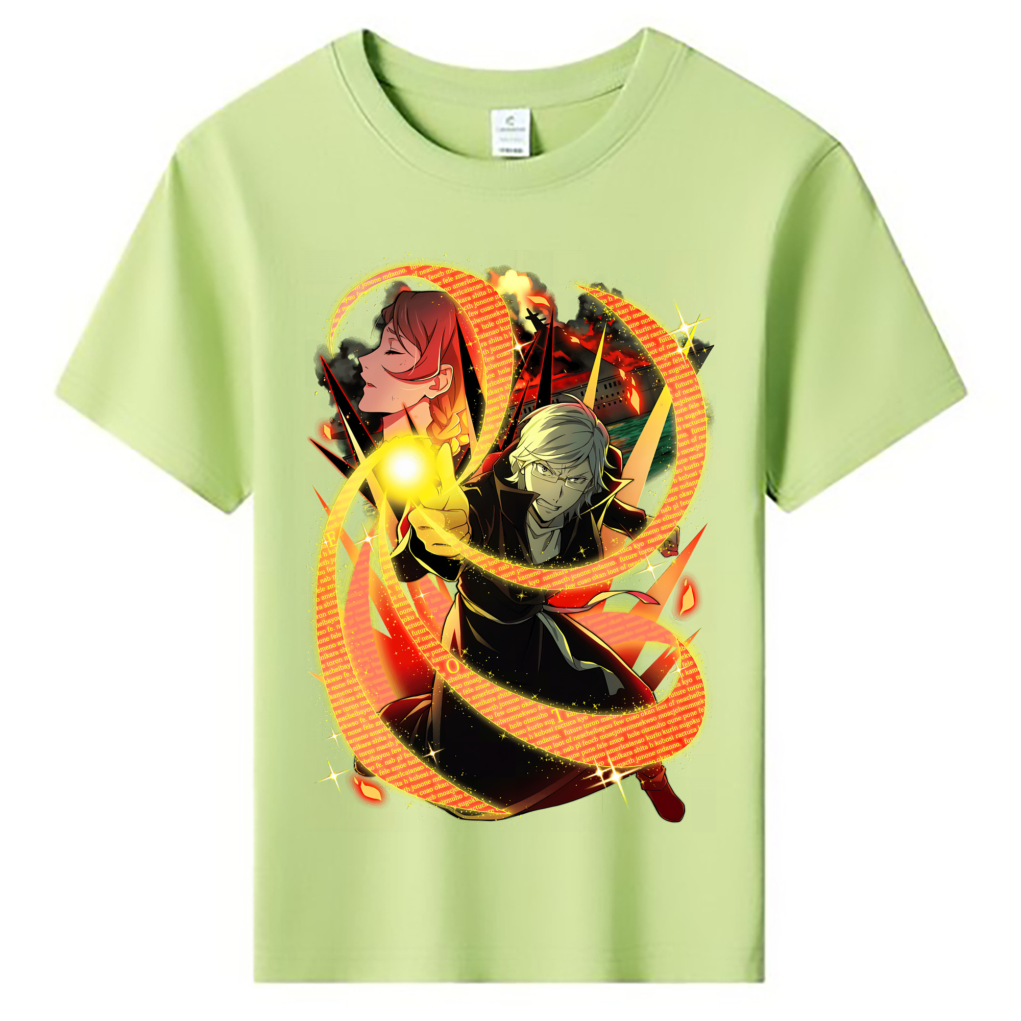 （画像用） 文豪ストレイドッグス Bungo Stray Dogs 綿100％キッズTシャツ（フロントプリント）